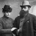 Jonas Basanavičius su žmona.