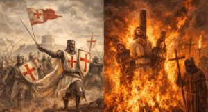 Kryžiuočiai, inkvizicija.